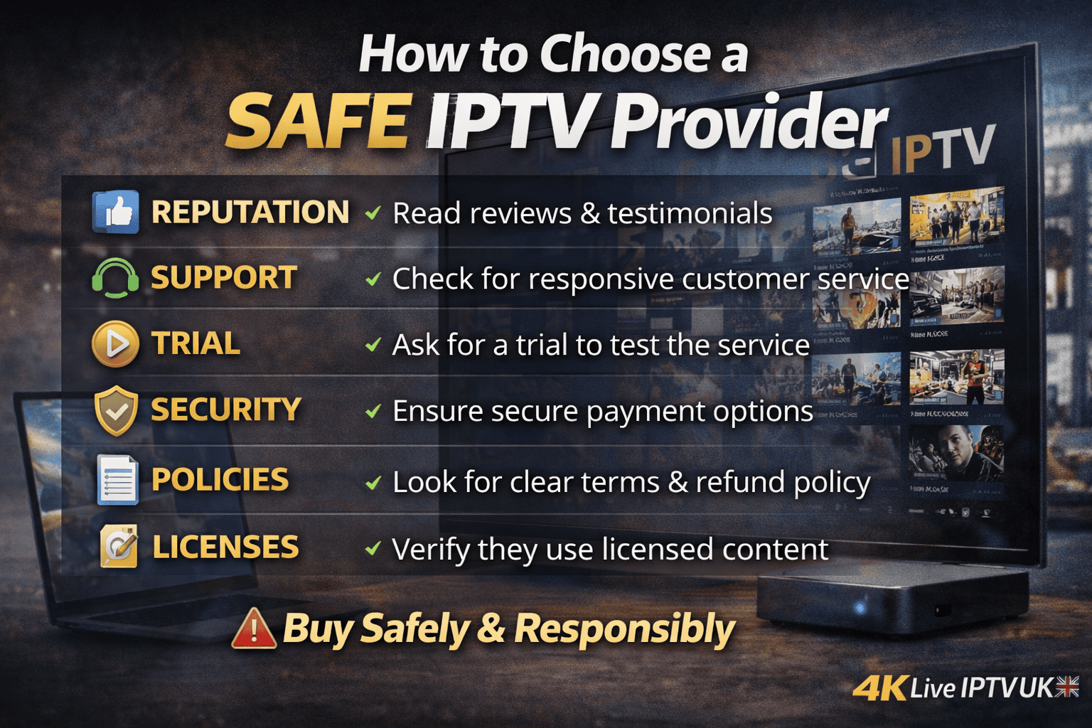How to Choose a Safe IPTV Provider